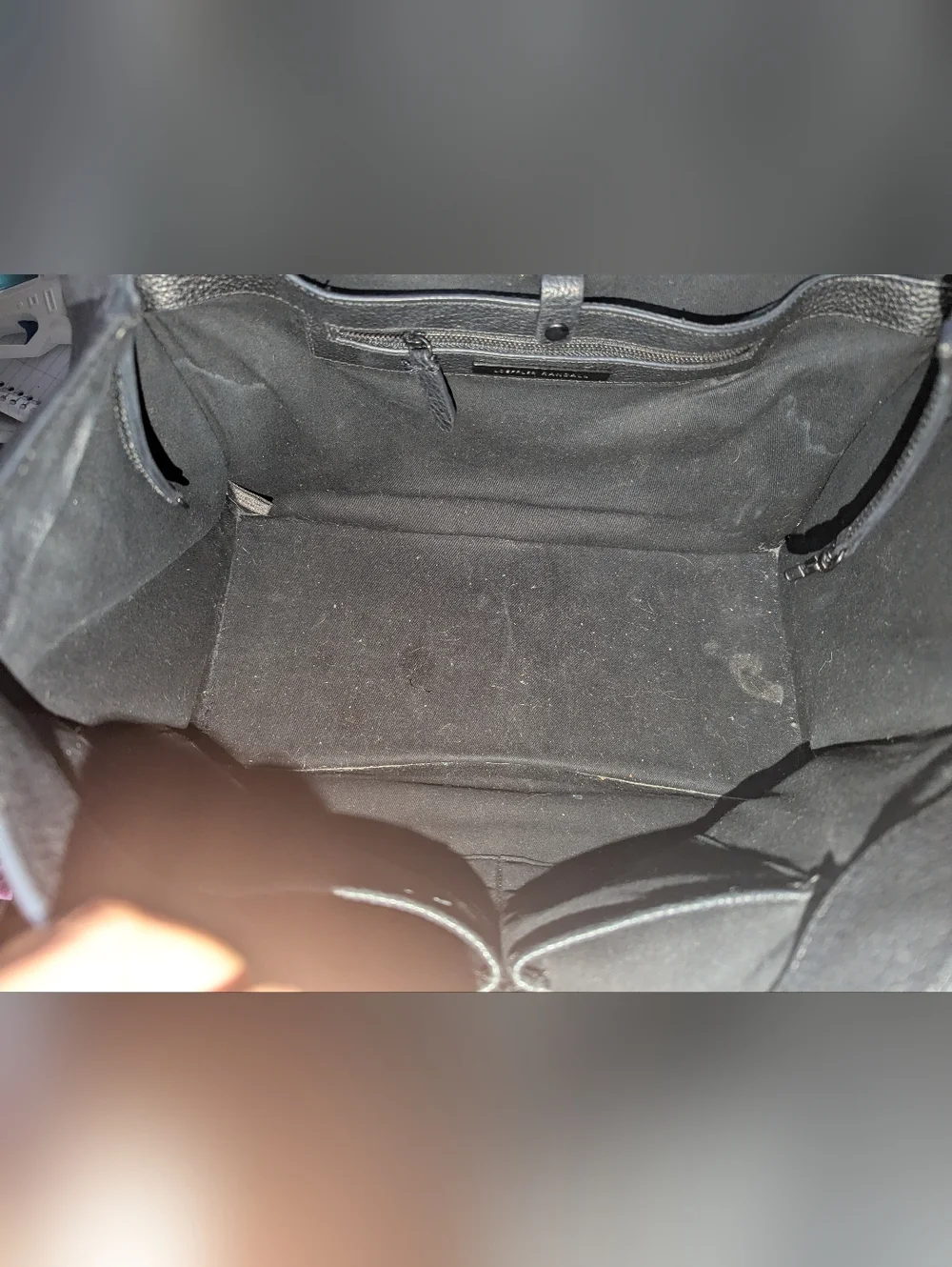 EUC Loeffler Randall Black Studded Top-Handle Satchel - Picture 7 of 9